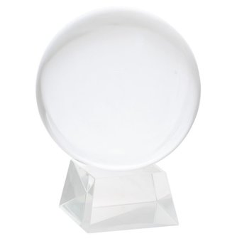 Glazen bol voor de fotografie 19/20cm + glazen voet